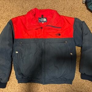 Vintage (Blue Tag) North Face Colorblock Jacket Ski Coat XL 80s Red navy retro